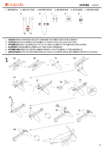 Manual Leolandia L01031 Spitfire 3D Puzzle