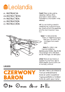 Manual de uso Leolandia L01033 Red Baron Rompecabezas 3D