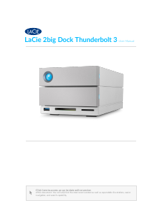 Manual LaCie 2big Dock Thunderbolt 3 Hard Drive Dock