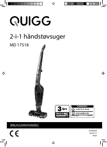 Brugsanvisning Quigg MD 17518 Støvsuger