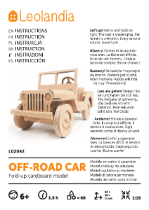 Mode d’emploi Leolandia L02042 Off-Road Car Puzzle 3D