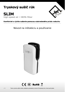 Návod Jet Dryer Slim Sušič rúk