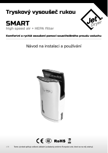 Manuál Jet Dryer Smart Vysoušeč rukou