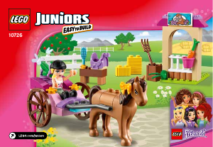 Manual de uso Lego set 10726 Juniors Carruaje de Stephanie