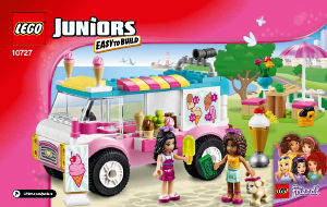Manual de uso Lego set 10727 Juniors Camión de helados de Emma