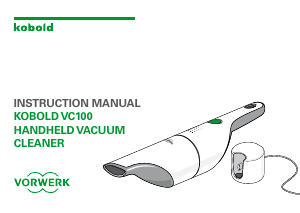 Manual Vorwerk Kobold VC100 Handheld Vacuum