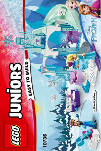 Manuale Lego set 10736 Juniors Il castello di ghiaccio di Elsa e Anna