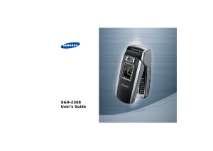 Handleiding Samsung SGH-Z508 Mobiele telefoon