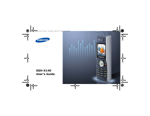 Handleiding Samsung SGH-X140T Mobiele telefoon