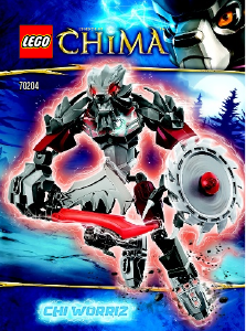 Kullanım kılavuzu Lego set 70204 Chima Chi Worriz