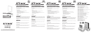 Mode d’emploi Icy Box IB-111StU3-Wh Station d'accueil disque dur