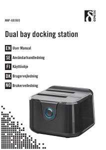 Manual Deltaco MAP-GD35U3 Hard Drive Dock