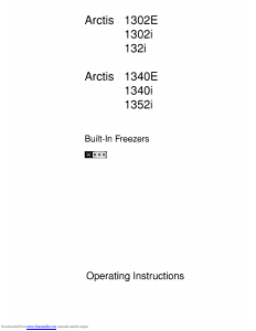 Manual AEG ARCTIS1340E Freezer