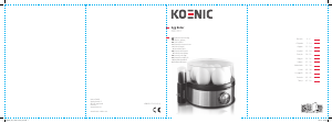 Manual Koenic KEB350 Fogão do ovo
