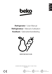 Manual BEKO B5RCNE3651HXB Fridge-Freezer