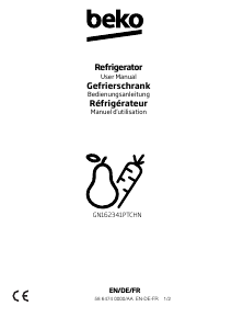 Manuale BEKO GN162341PTCHN Frigorifero-congelatore