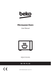 Manual BEKO MQB25332BG Microwave