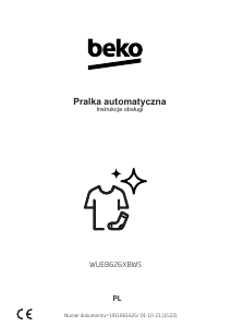 Instrukcja BEKO WUE8626XBWS Pralka