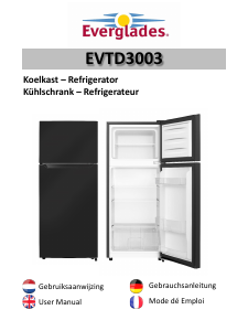 Mode d’emploi Everglades EVTD3003 Réfrigérateur combiné