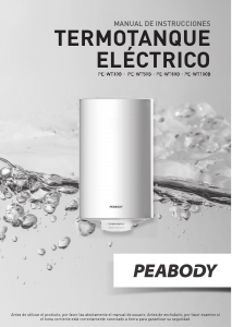 Manual de uso Peabody PE-WT80B Calentador de agua