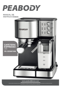 Manual de uso Peabody PE-CE5007IXN Máquina de café