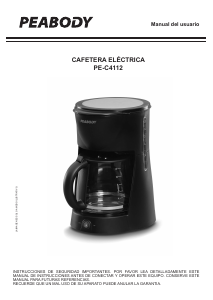 Manual de uso Peabody PE-C4112 Máquina de café