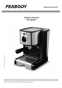 Manual de uso Peabody PE-CE4637 Máquina de café espresso