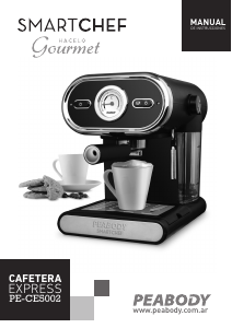 Manual de uso Peabody PE-CE5002 Máquina de café espresso