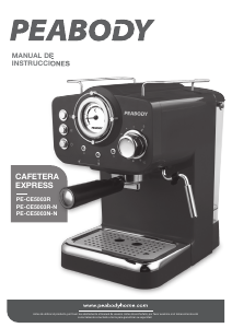 Manual de uso Peabody PE-CE5003N-N Máquina de café espresso