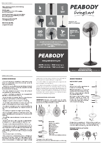 Manual de uso Peabody PE-VP350 Ventilador