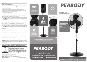 Manual de uso Peabody PE-VPD2062 Ventilador