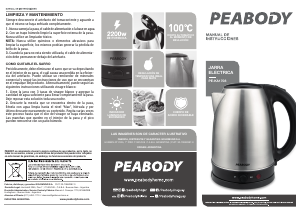 Manual de uso Peabody PE-KA1708 Hervidor