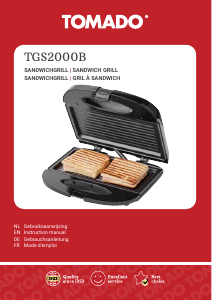 Manual Tomado TGS2000B Contact Grill