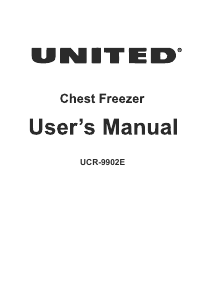Εγχειρίδιο United UCR-9902E Καταψύκτης