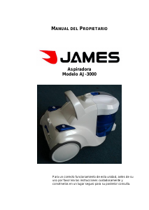 Manual de uso James AJ 3000 Aspirador