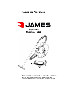 Manual de uso James AJI 5000 Aspirador