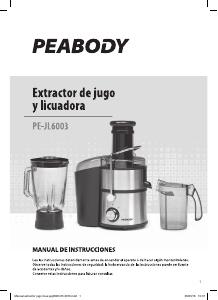 Manual de uso Peabody PE-JL6003 Licuadora