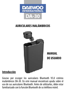 Manual de uso Daewoo DA-30 Auriculares