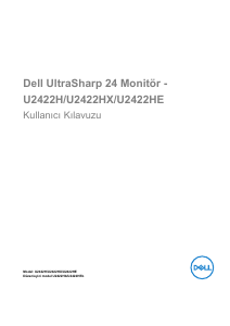 Kullanım kılavuzu Dell U2422HE LCD ekran
