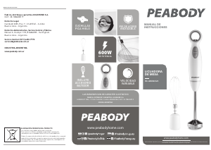 Manual de uso Peabody PE-LM322B Batidora de mano