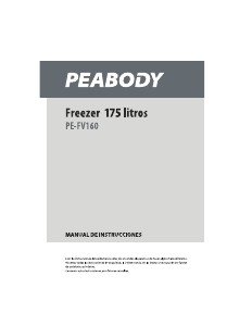 Manual de uso Peabody PE-FV160 Congelador