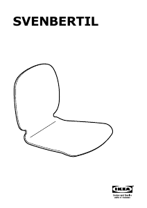 Manuál IKEA SVENBERTIL Židle