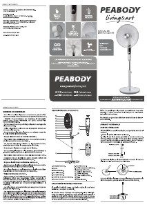 Manual de uso Peabody PE-BR500V Ventilador