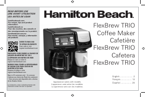 Mode d’emploi Hamilton Beach 49916 Cafetière