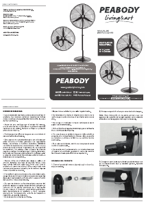 Manual de uso Peabody PE-VI260M Ventilador