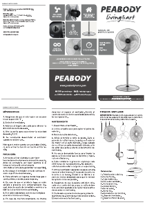 Manual de uso Peabody PE-VP250 Ventilador