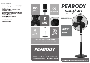 Manual de uso Peabody PE-VP2060 Ventilador