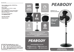 Manual de uso Peabody PE-VP2061 Ventilador