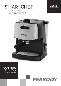 Manual de uso Peabody PE-CE4600 Máquina de café espresso