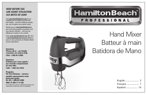 Handleiding Hamilton Beach 62651 Handmixer